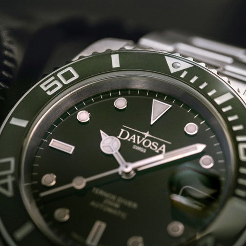 Green Dial Watches - Davosa Ternos Ceramic