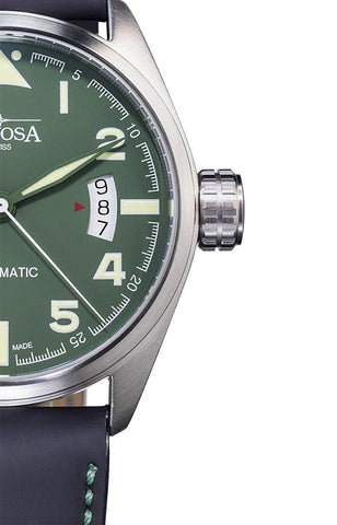Military Style Green Dial Watch