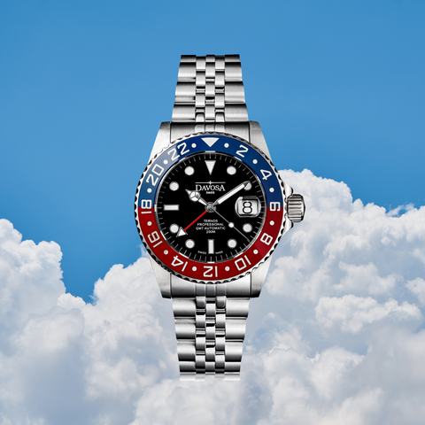gmt dual time luxury watch