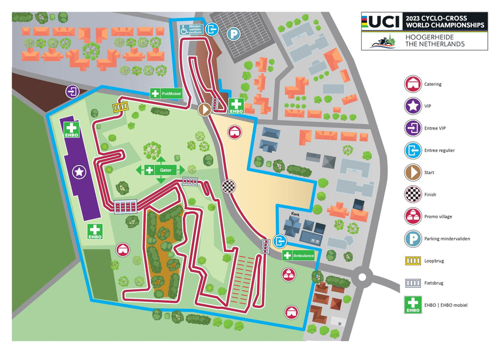 2023 cyclocross world championship course map
