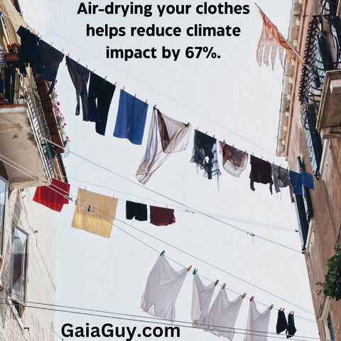 air-drying reduces your climate footprint