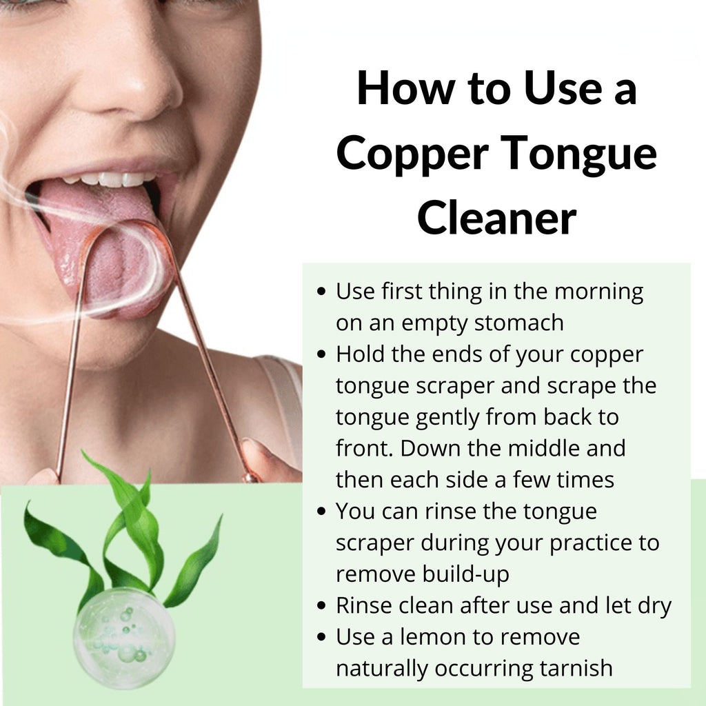 how do you use a copper tongue scraper