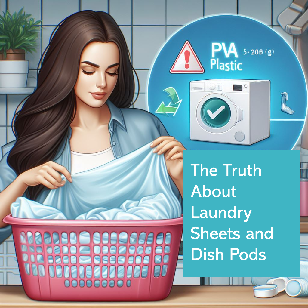 laundry sheets and dish pod contain plastic