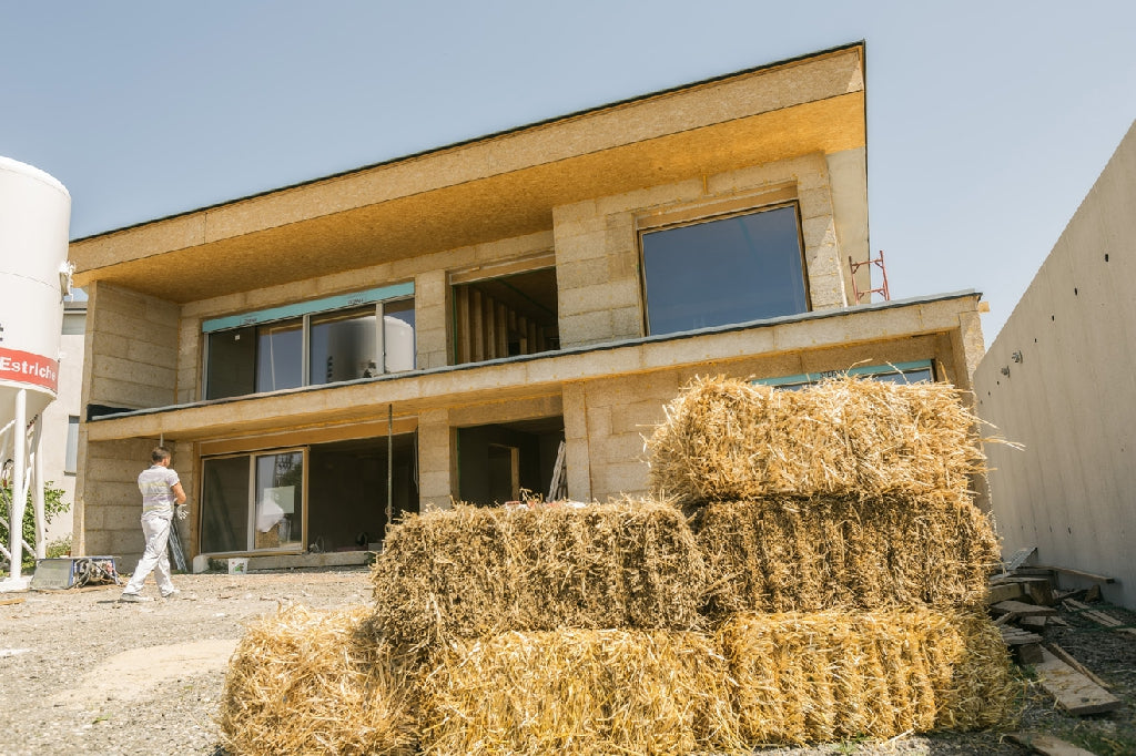 big straw bale house