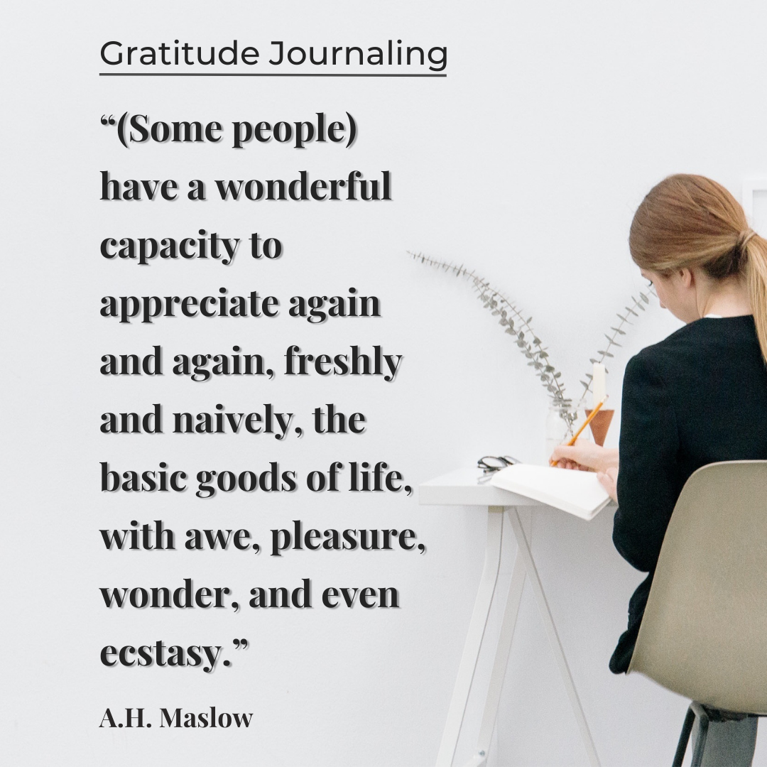 gratitude journaling benefits