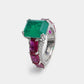 Stunning Emerald and Ruby Ring