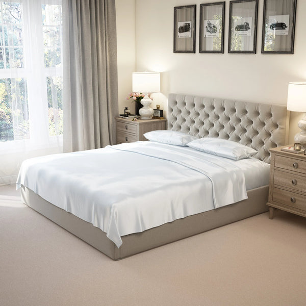 Beautiful Bedding Featuring 22 Momme Pure Silk Sheets