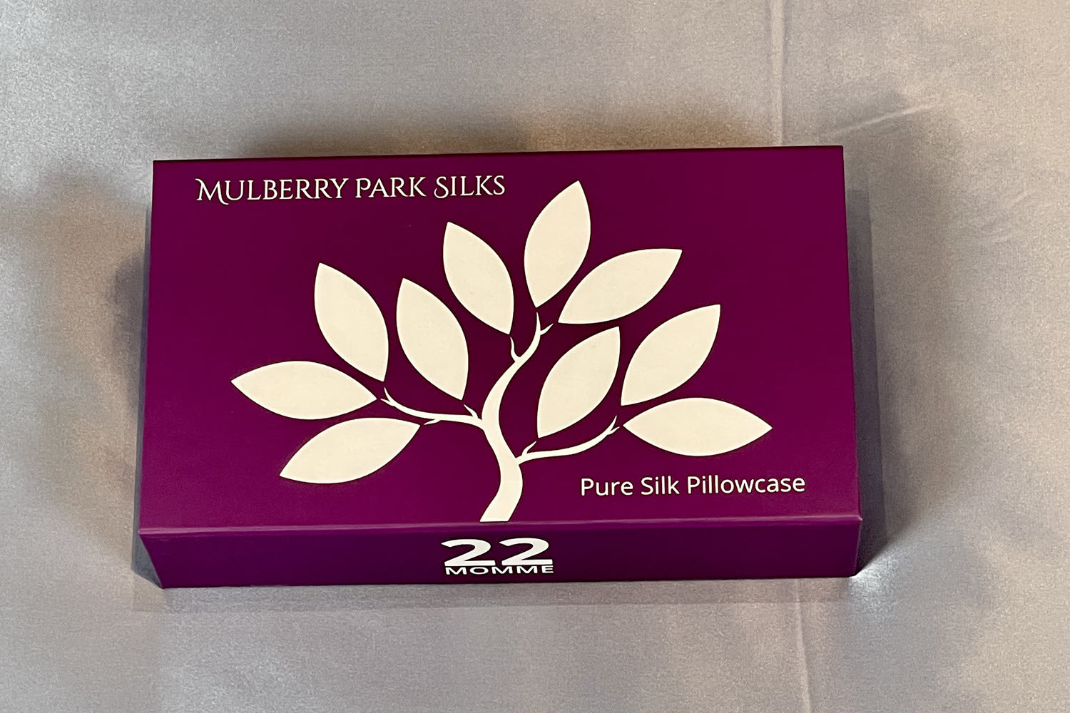 Mulberry Park silk pillowcase packaging