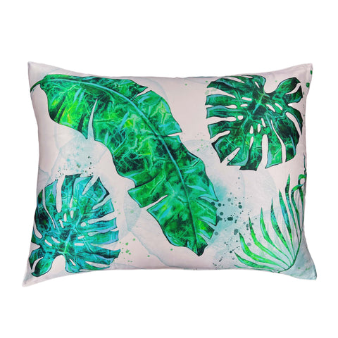 Tropical Palms Silk Pillowcase