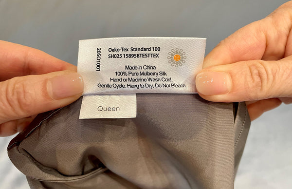 Read the Label Carefully on  your silk bedding