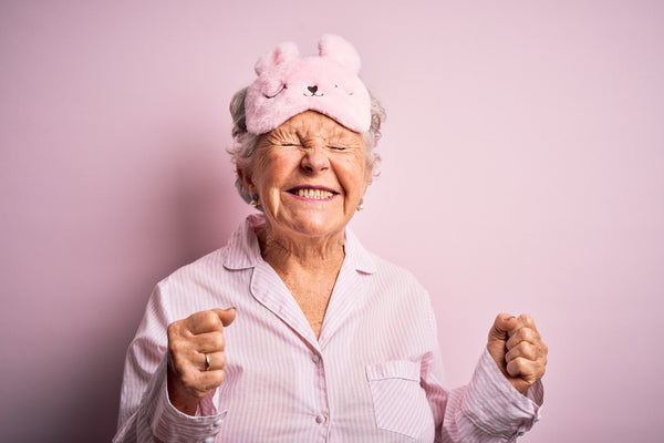 Woman excited About Sleeping Well