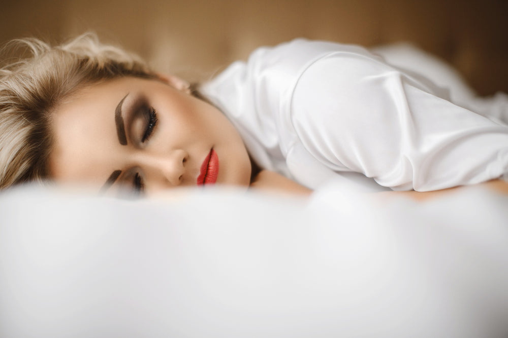 Woman Sleeping in Makeup