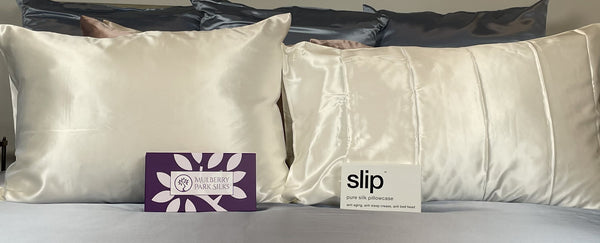 Slip vs. Mulberry Park silk pillowcase product review