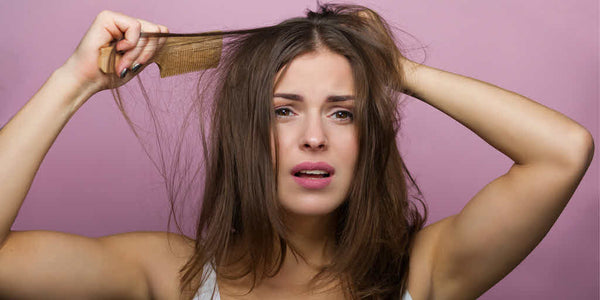 Women wake with a head full of tangles and bed head