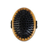 047181162455 Bamboo Groom Curry Brush - Use on all Hair Lengths and Sizes of Dogs