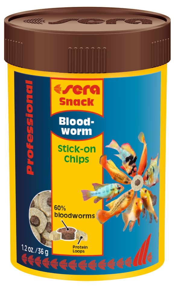 Sera Bloodworm Snack Professional 1.2 oz (100 mL) - Super Popular Stick On