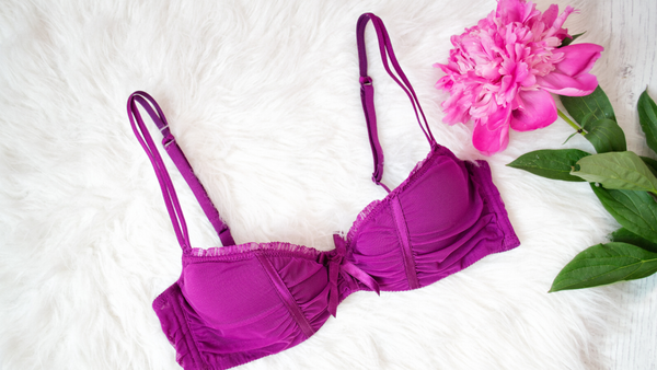 purple push up bra