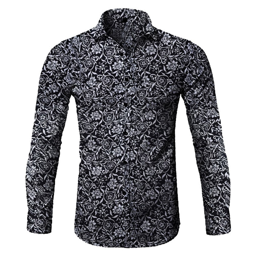 Men Shirt Long Sleeve - runwayfashionista.com