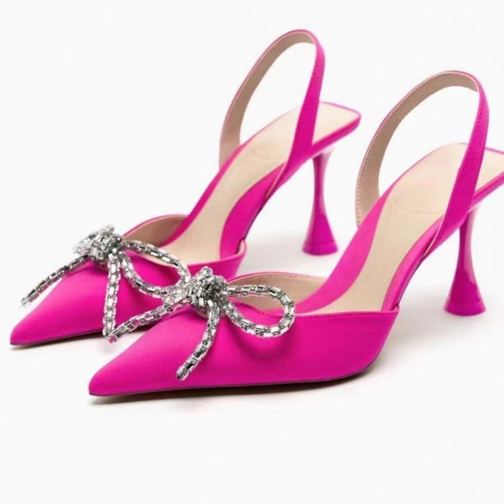 Bow High heels - runwayfashionista.com