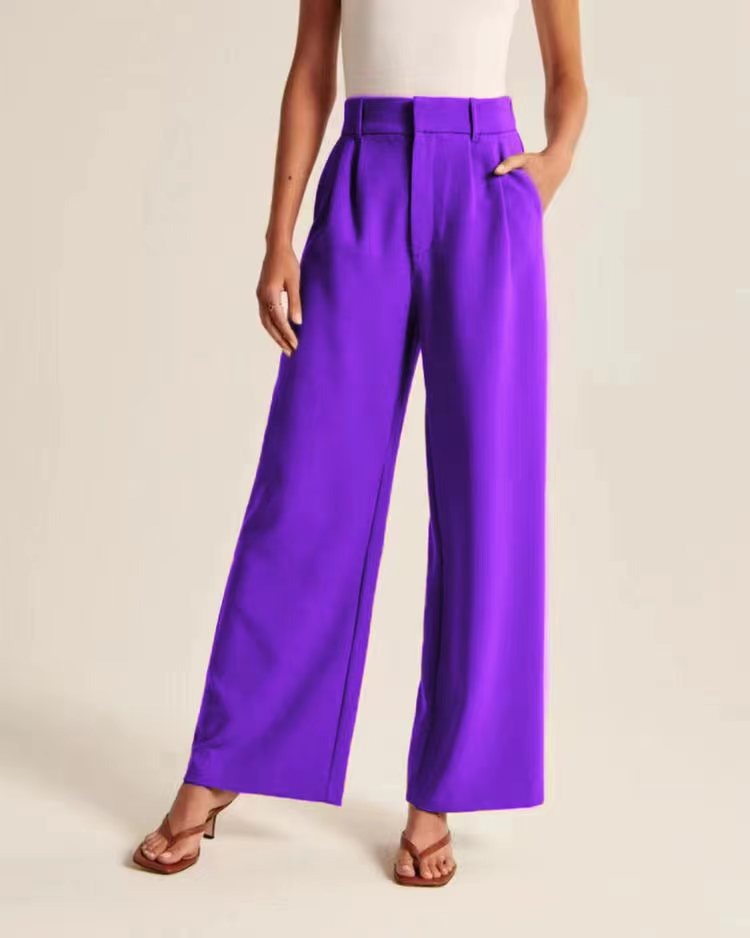 High waisted wide leg pants - runwayfashionista.com