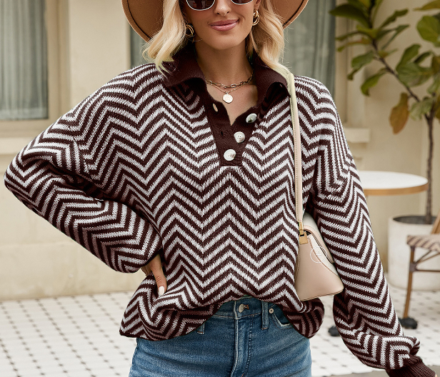 Striped Knit Sweater - runwayfashionista.com