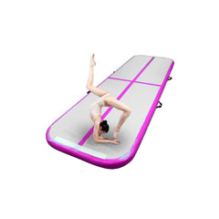 Inflatable gymnastic mattress "airtrack" pink