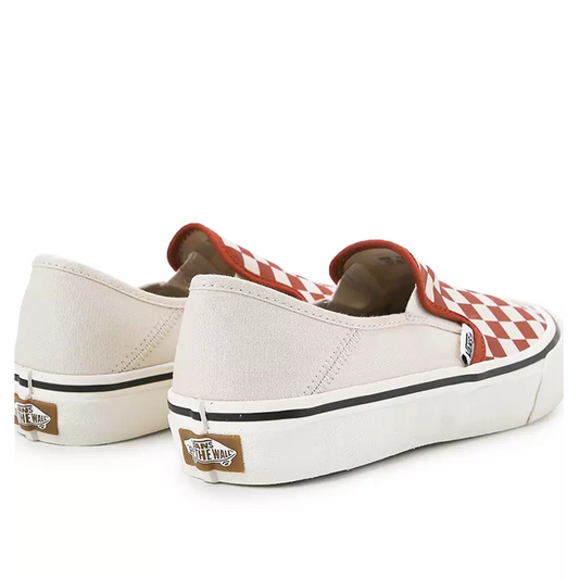 oneof1co - Vans Louis Vuitton burnt checkered slip ons