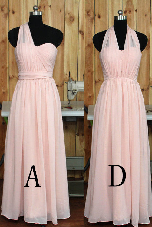 Blush Long Bridesmaids Dress,Sweetheard Bridesmaid Dress,Formal Dress ...