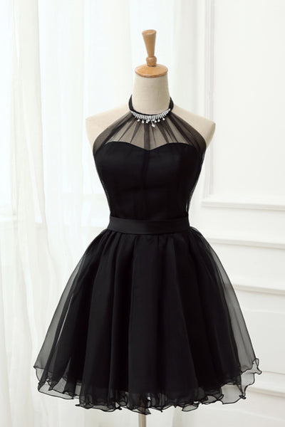 halter little black dress