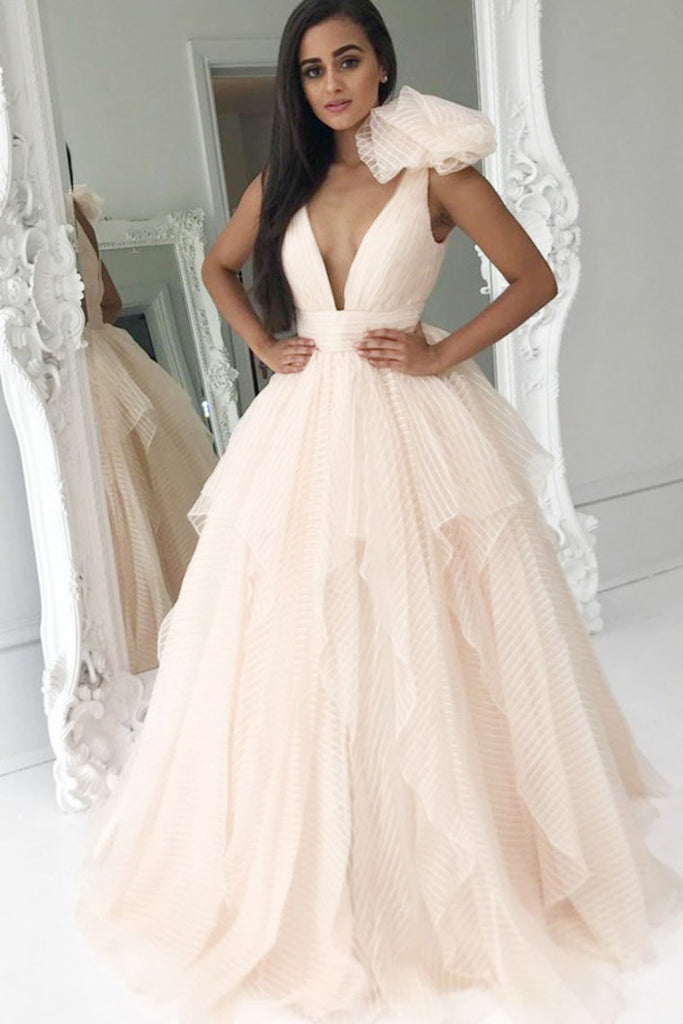 light pink ball gown