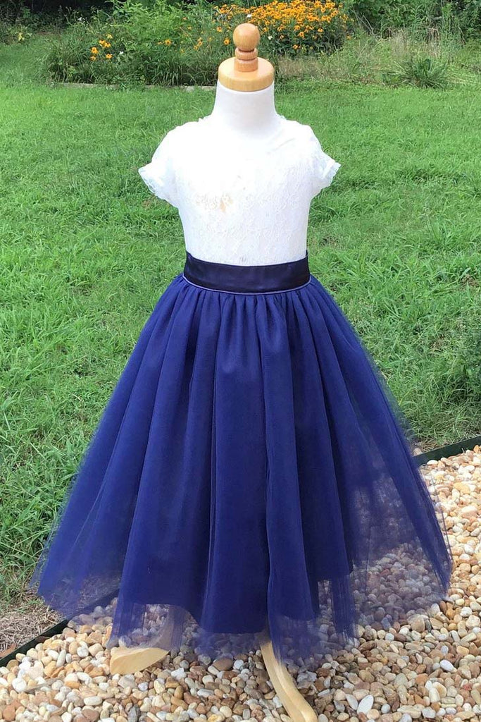 shortsleeve flower girl dresses