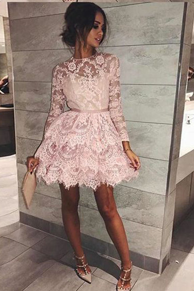 lace cocktail dress sleeves