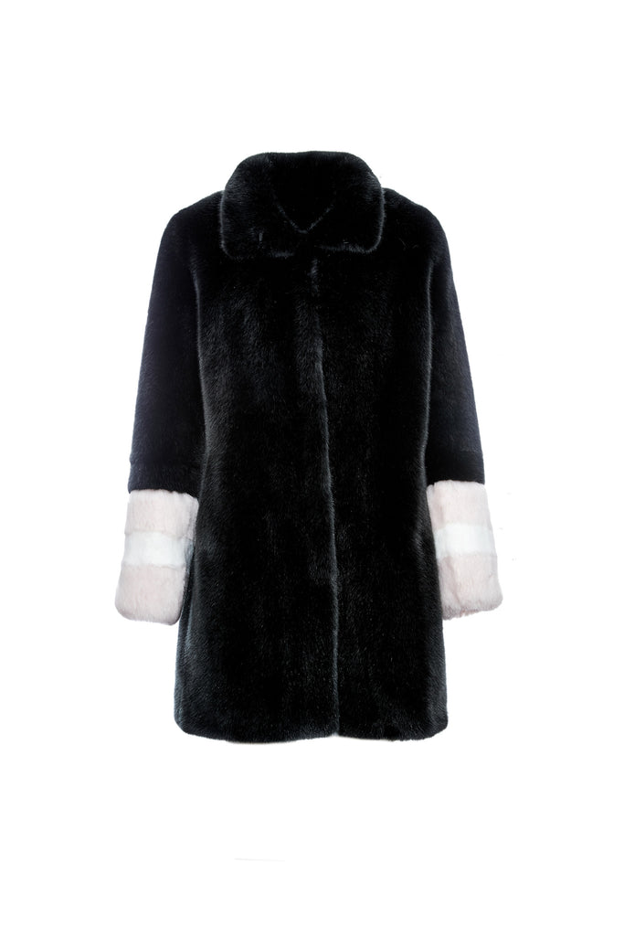 ERELLE   Powder Pink Faux Fur jacket Made in France – LaSeine&Moi