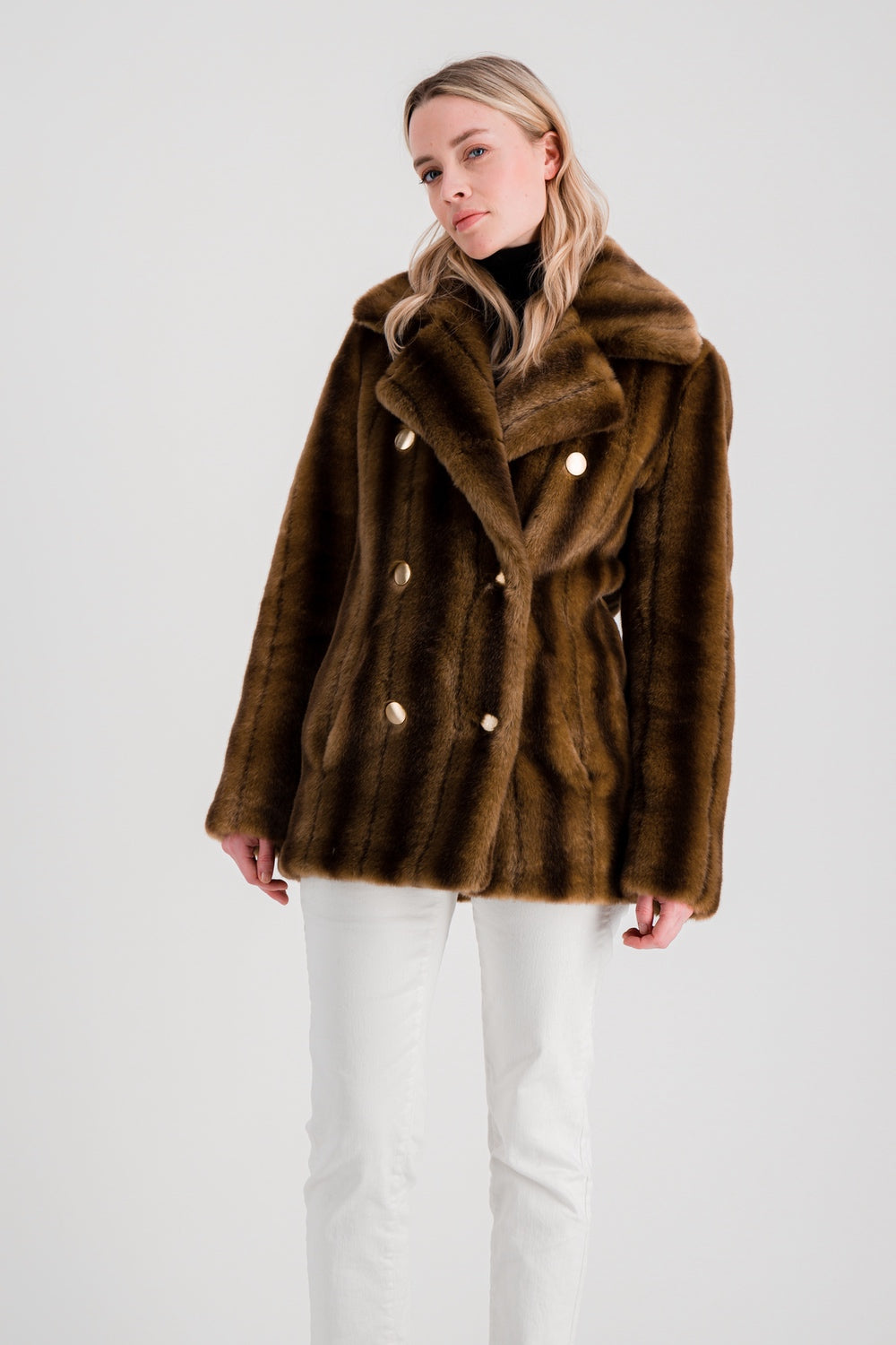 Faux Fur Mink Jacket - BRIGITTE – LaSeine&Moi