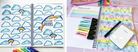 Simple colouring ideas to catch up on Blueberry Co memory books 