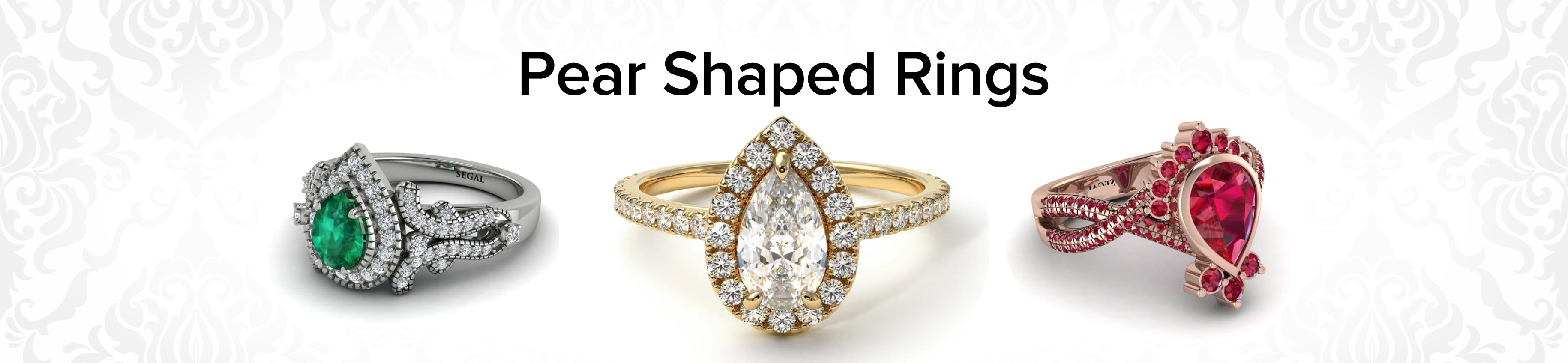 Pear Shaped Engagement Rings Banner