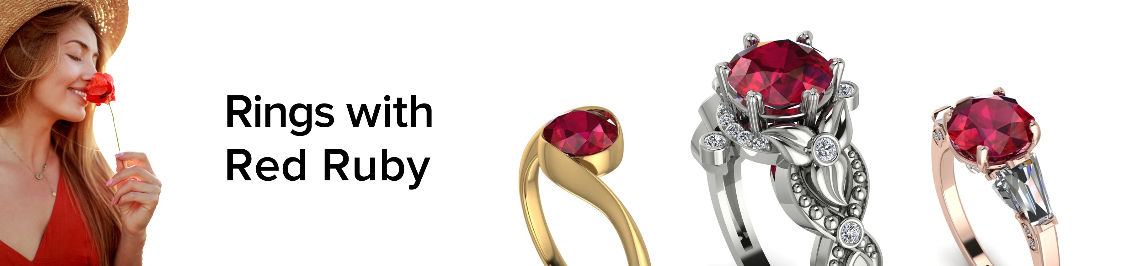 Engagement Rings With Red Ruby Banner