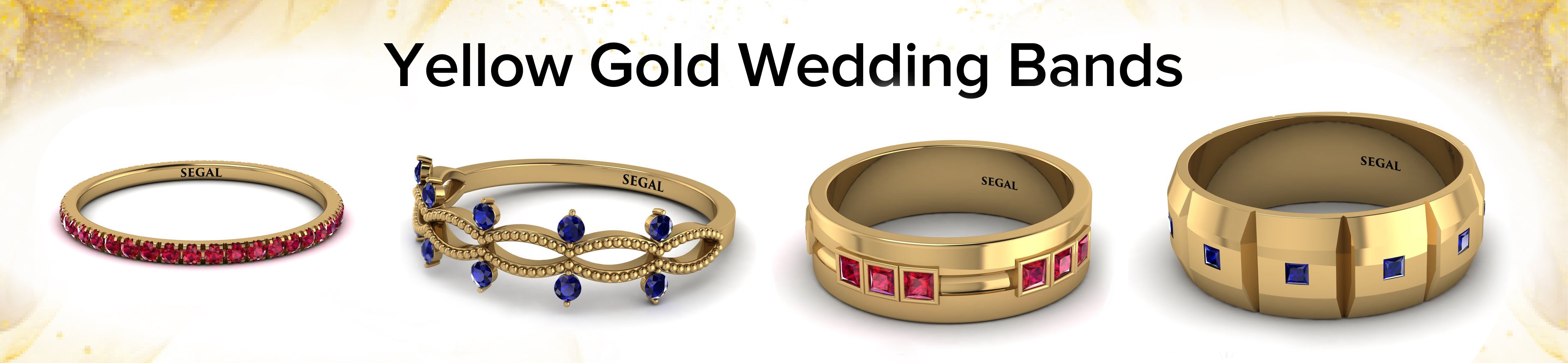 Yellow Gold Wedding Bands Banner