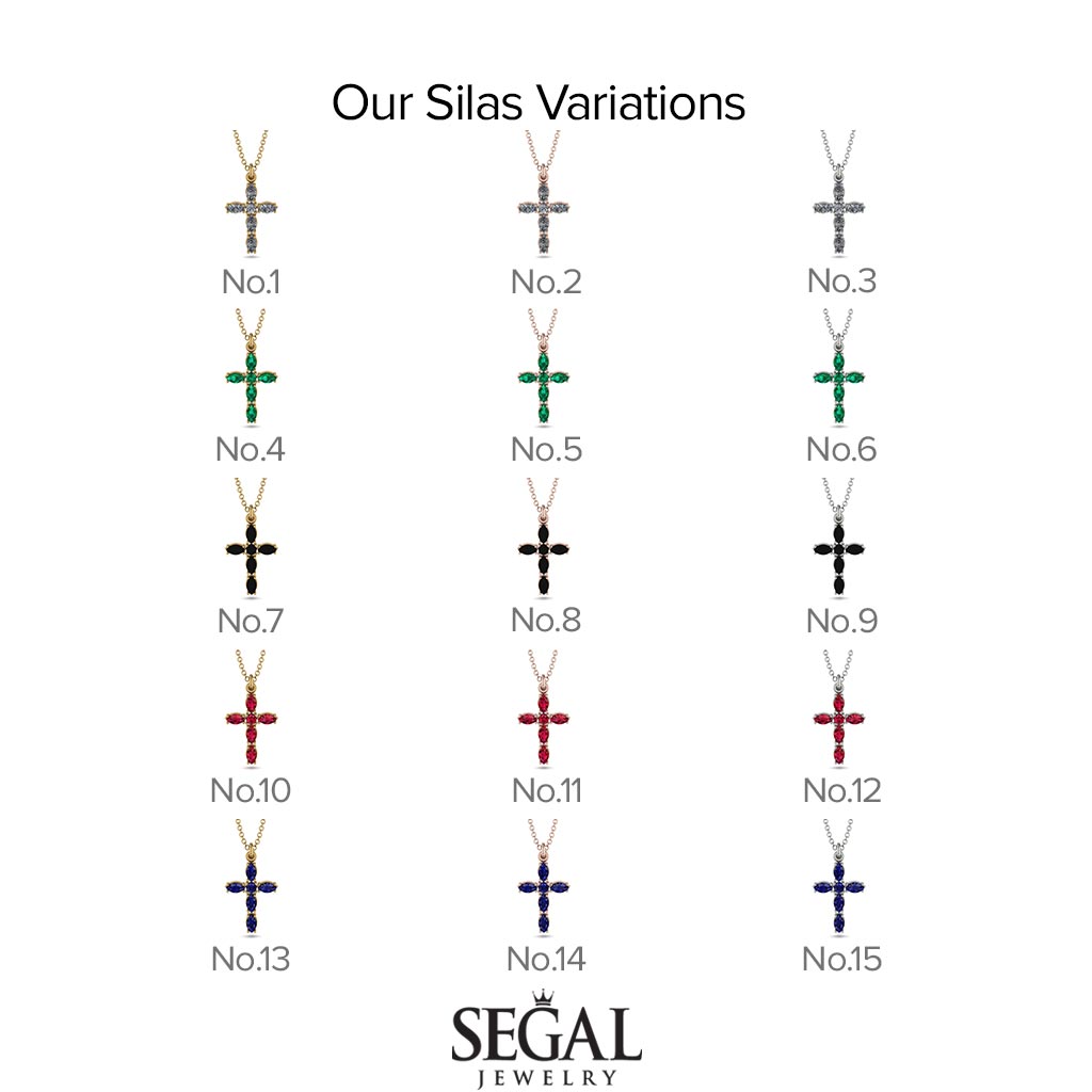 Luxurious Diamond Cross Necklace - Silas No. 3