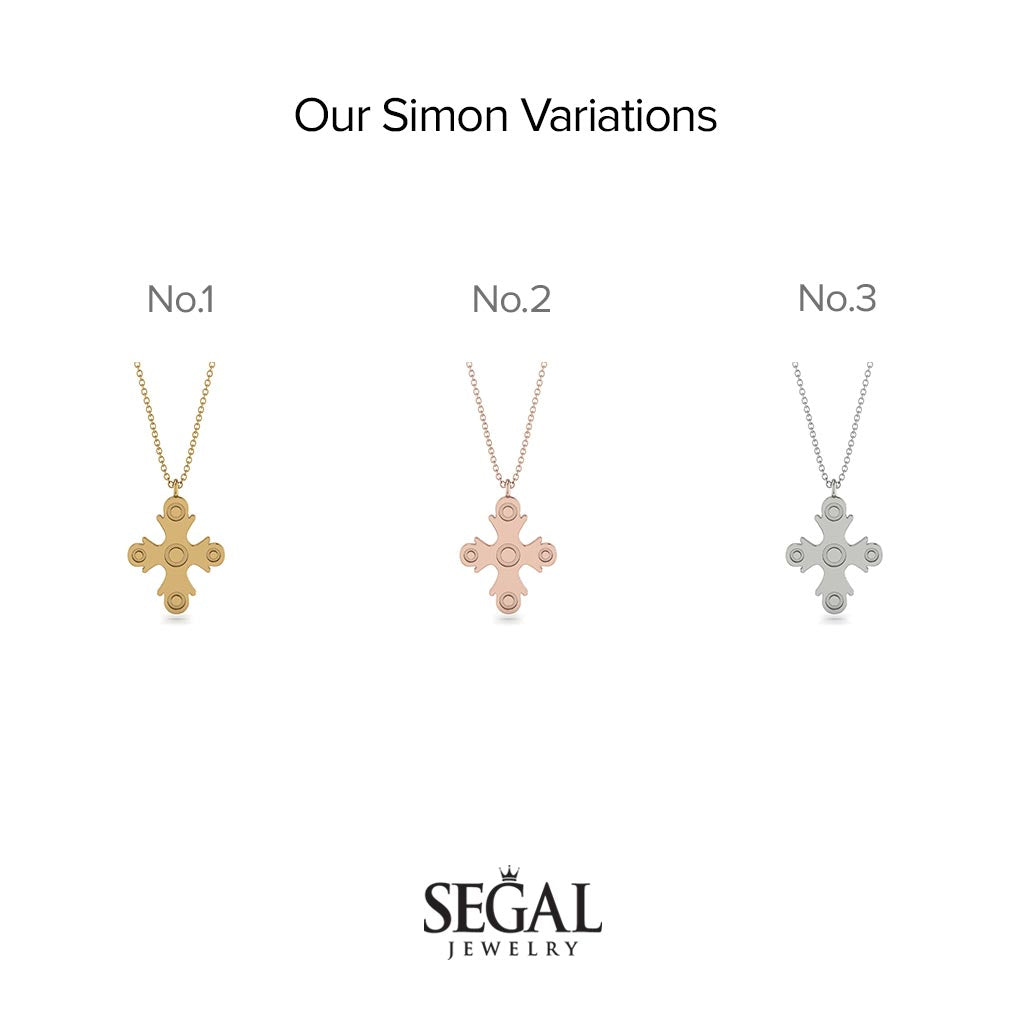 Minimalist Cross Amulet Necklace - Simon No. 1