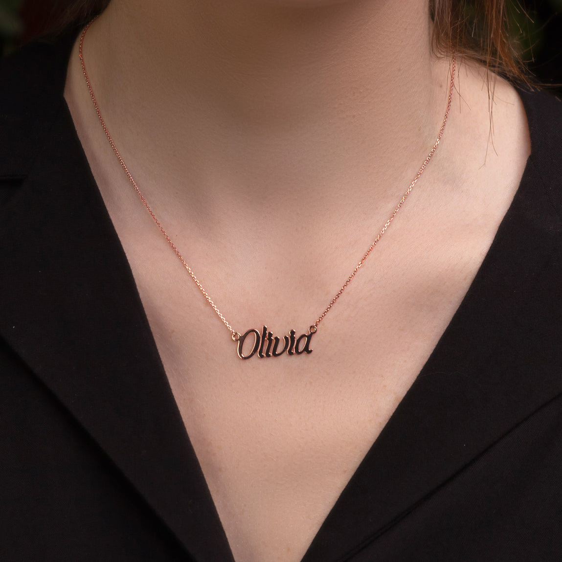 Gold Name Necklace Aurora Segal Jewelry