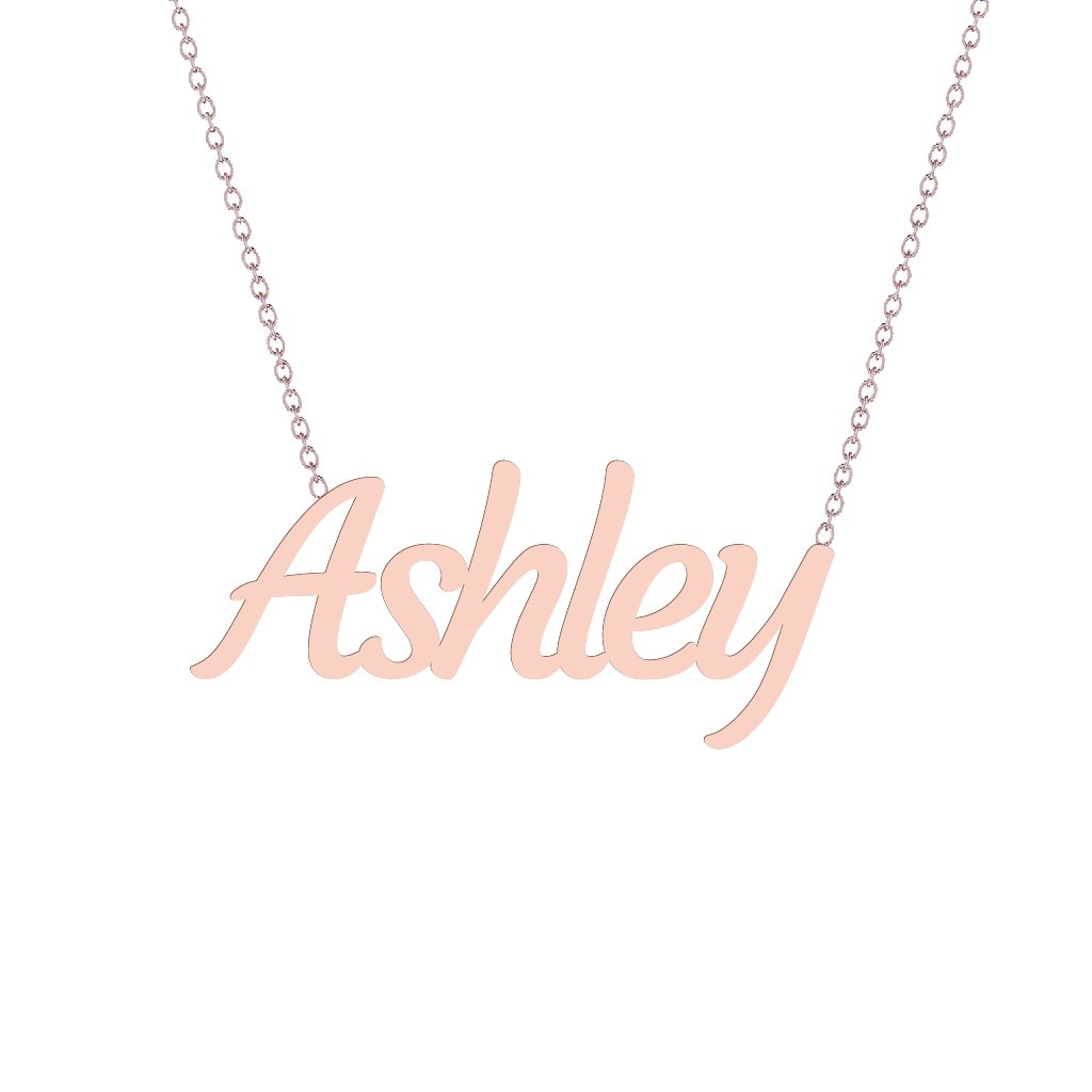 Gold Name Necklace - Ashley – Segal Jewelry