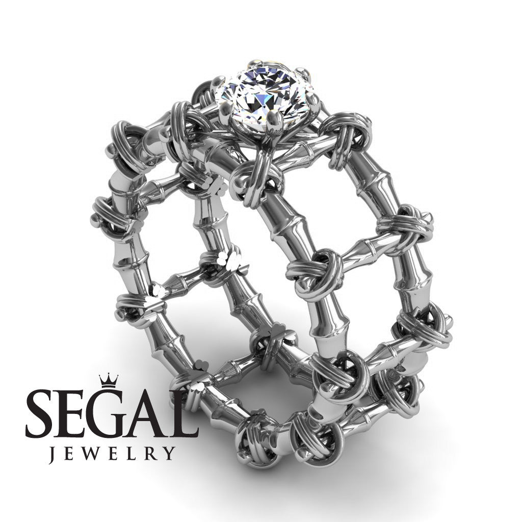 The Bamboo Power knot Diamond Ring- Sophia no. 3 – Segal Jewelry