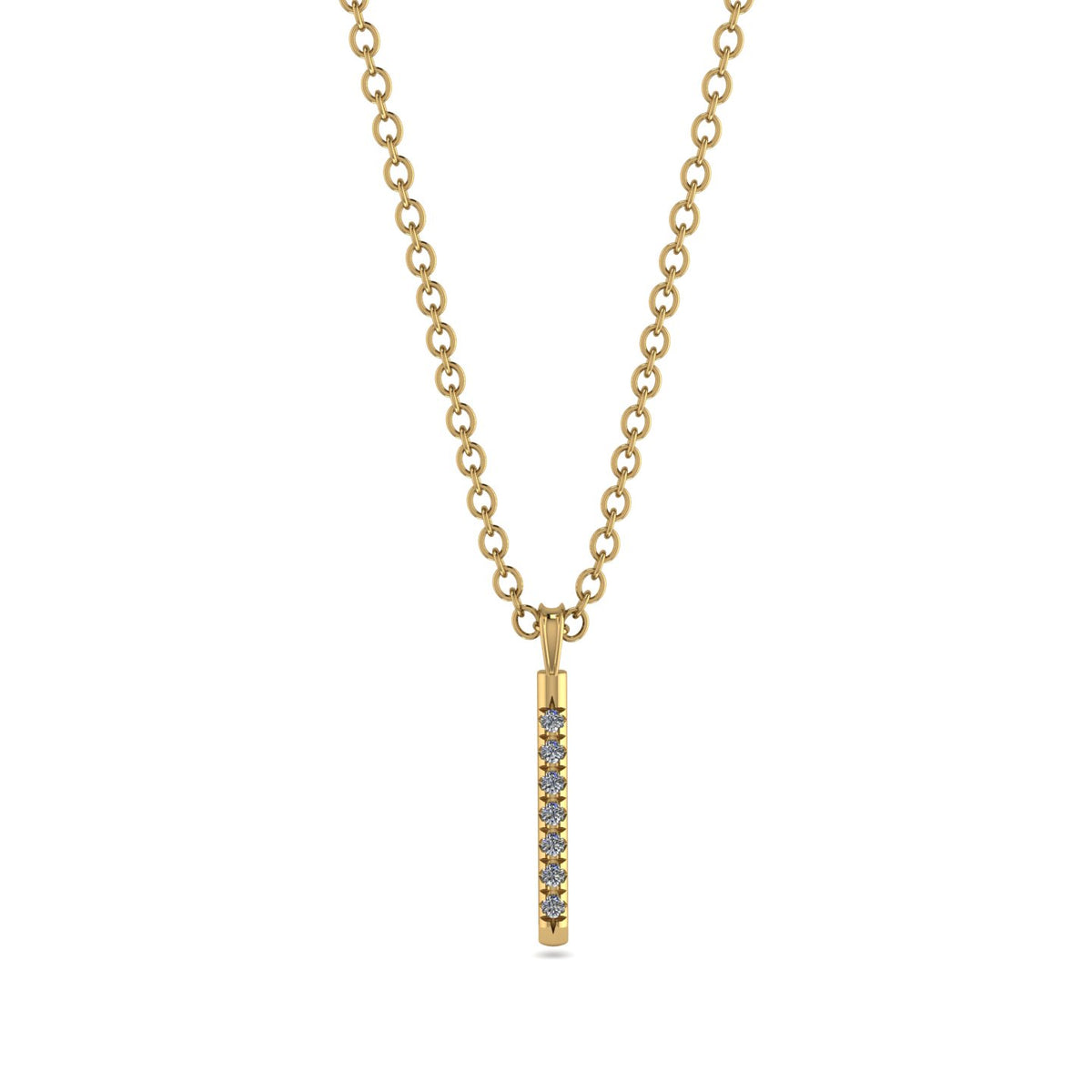 Diamond Stick Pendant - Kate No. 1 – Segal Jewelry