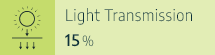 Light Transmission 15%
