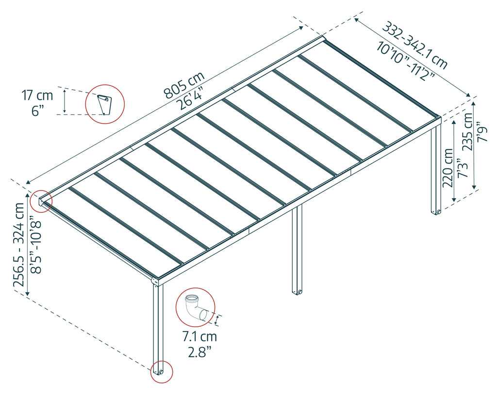 Palram-Canopia_Patio_Covers_Stockholm_11x26_3.4x8_Dimensions