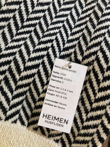 Sweater sample at Heiman