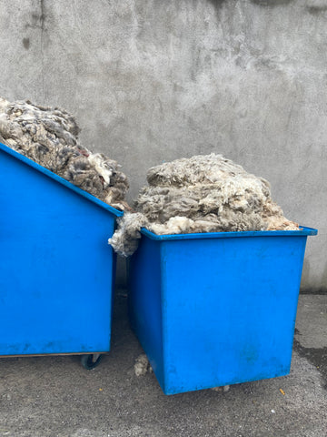 wool waiting to be sorted