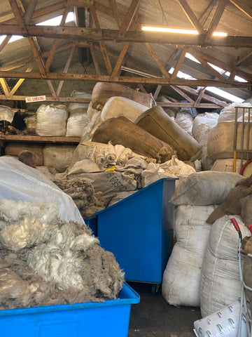 wool waiting to be sorted