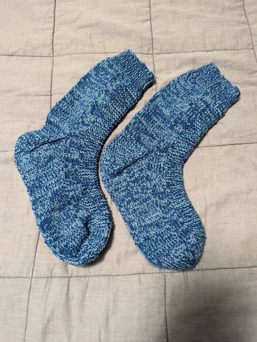 Erika's marled Rye Socks in Mondim